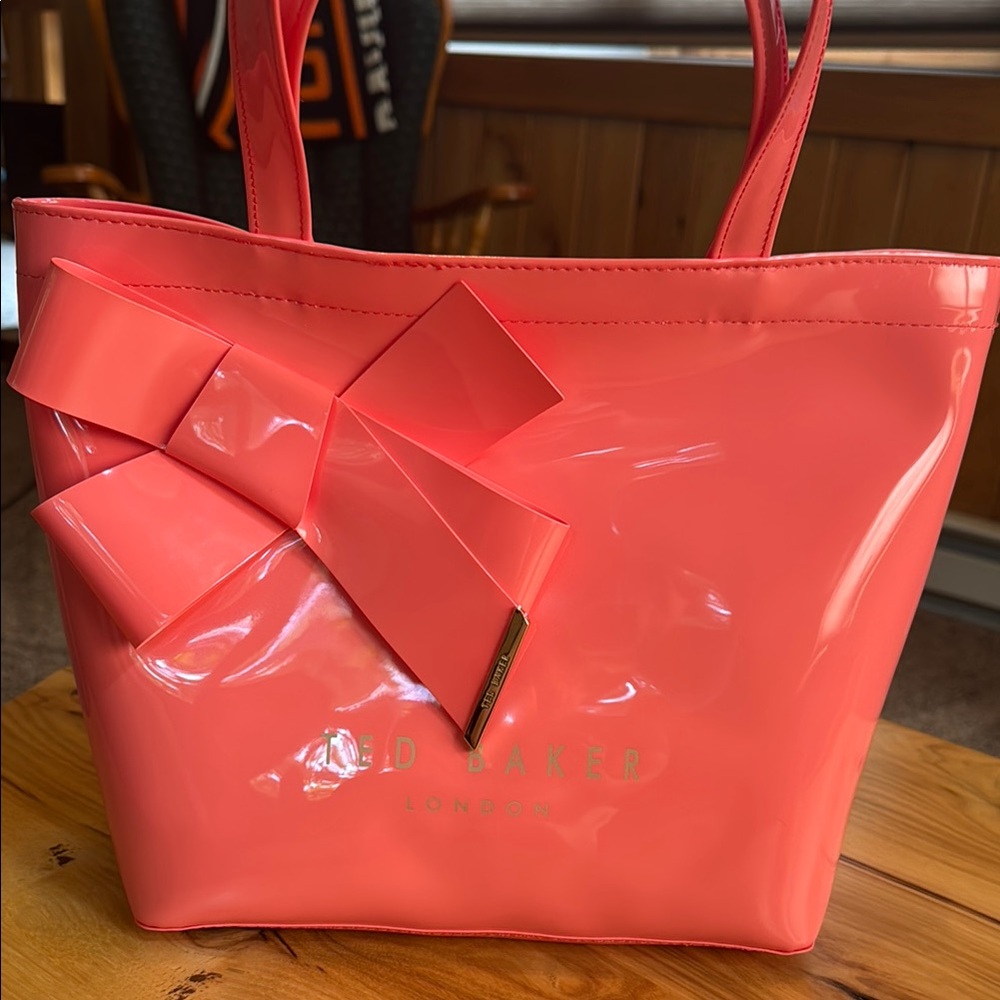 Ted Baker Coral Glossy Tote Bag